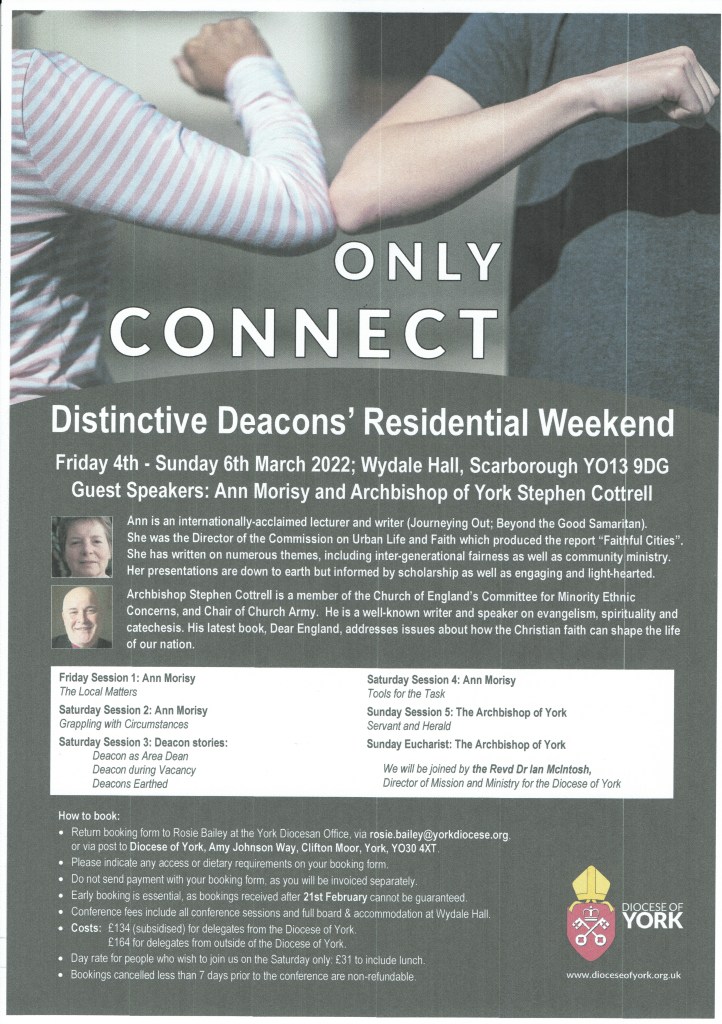 4 - 6 March 2022 at Wydale Hall, Scarborough